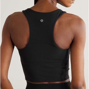 Never worn cropped tank top w built in bra